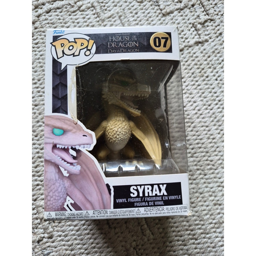 Funko Pop House of the Dragon Syrax 07 Vinyl Figure Collectible HBO GOT